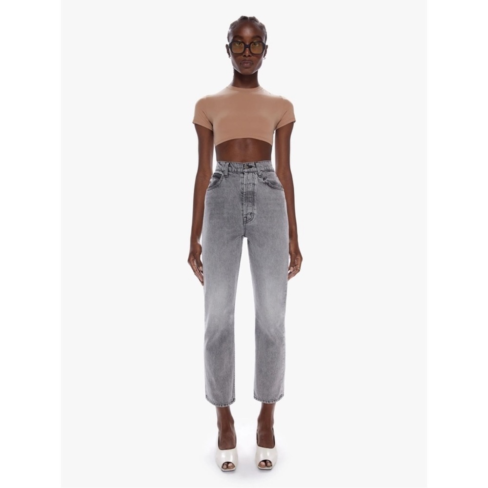 Mother SNACKS The Tippy Top Sweet Tooth Ankle Jean in Wash One Bite Per Night 30